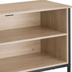 tectake Dressoir Navan 147x41x60,5cm, Industrieel Licht Hout, Eiken Sonoma