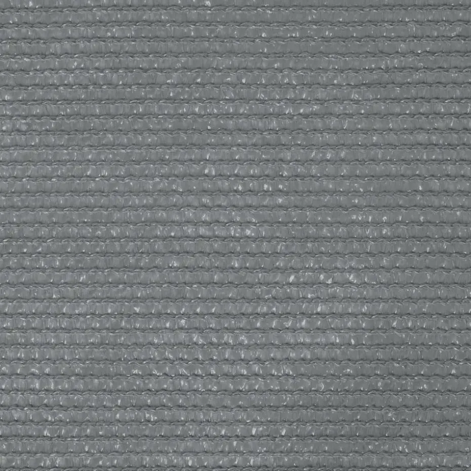 tectake Driehoekig zonneluifel van polyethyleen, grijs, Grijs