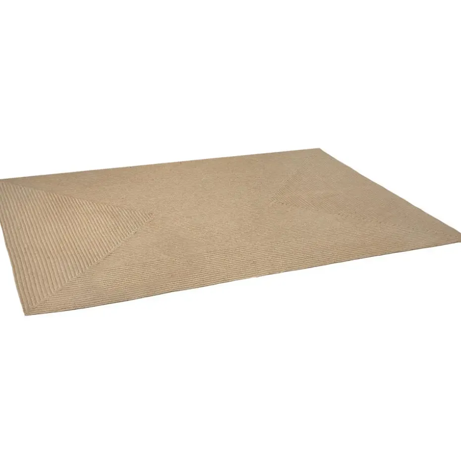 tectake® Gevlochten vloerkleed Vibe van jute, boho-stijl 160 x 230 cm