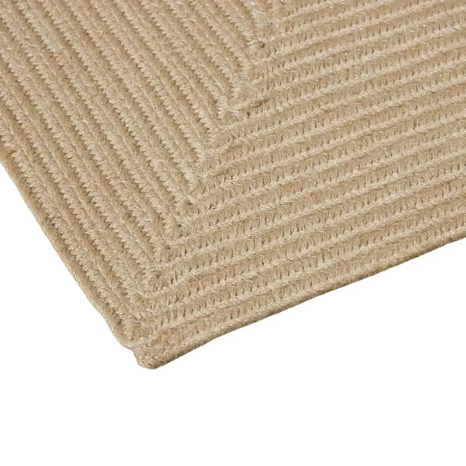 tectake® Gevlochten vloerkleed Vibe van jute, boho-stijl 160 x 230 cm