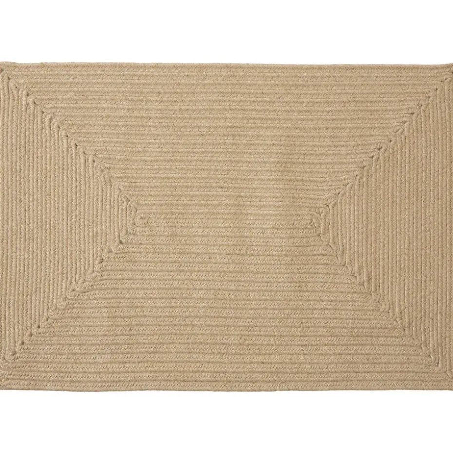 tectake® Gevlochten vloerkleed Vibe van jute, boho-stijl 60 x 90 cm