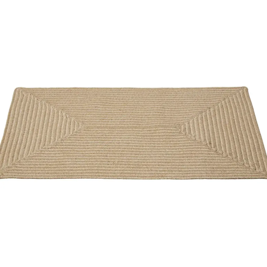 tectake® Gevlochten vloerkleed Vibe van jute, boho-stijl 60 x 90 cm