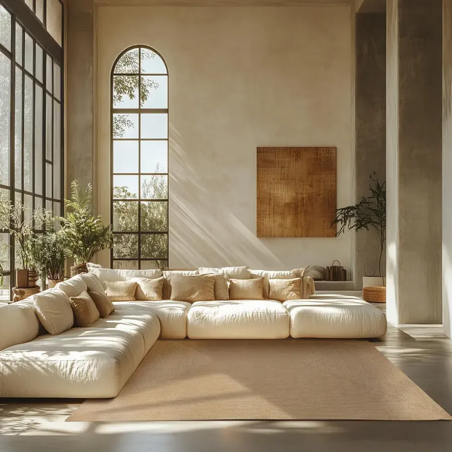 tectake® Gevlochten vloerkleed Vibe van jute, boho-stijl 200 x 290 cm