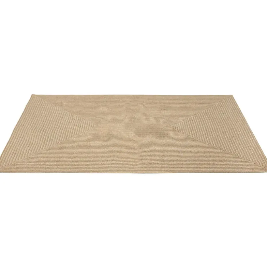 tectake® Gevlochten vloerkleed Vibe van jute, boho-stijl 120 x 170 cm