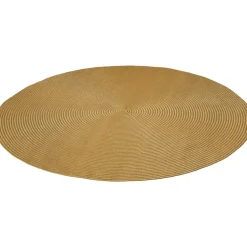 tectake® Geweven vloerkleed Raya in jute-look Ø 160 cm - Bruin