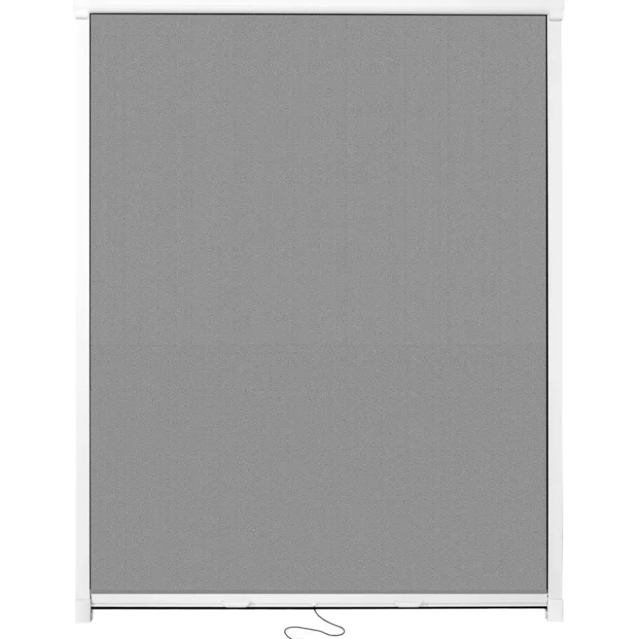tectake Insectenwerend rolgordijn - 90 x 160 cm - Wit