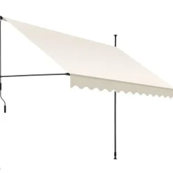 tectake Klemluifel met zwengel, in hoogte verstelbaar, Beige