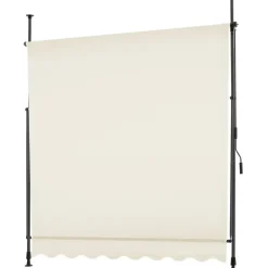 tectake Klemluifel met zwengel, in hoogte verstelbaar, Beige