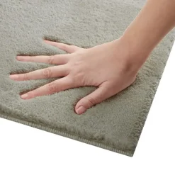tectake® Kortpolig vloerkleed Soft Zone 60 x 110 cm - Zandkleur