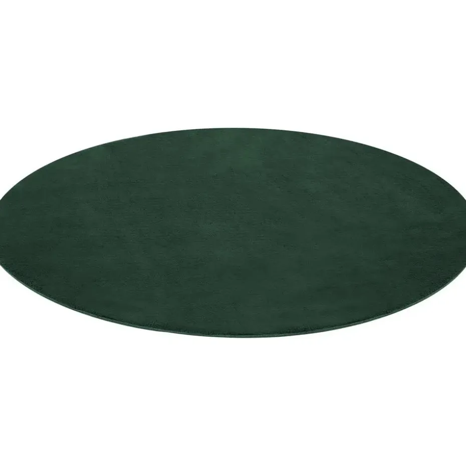 tectake® Kortpolig vloerkleed Soft Zone Ø 120 cm - Groen
