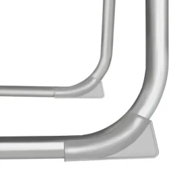 tectake Ligbed Chloé 4-niveaus, hoofdkussen en tas, Zwart