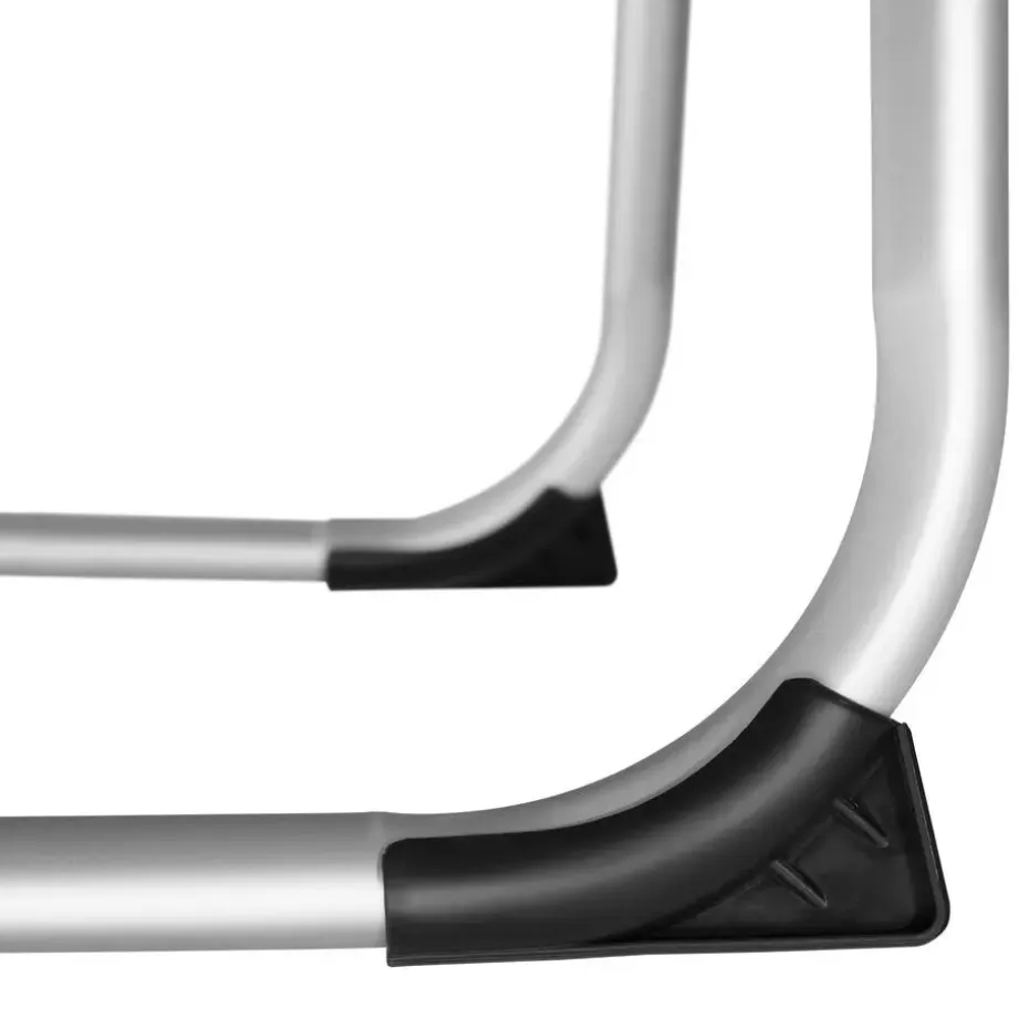 tectake Ligbed Lorella gestoffeerd, inklapbaar, Grijs
