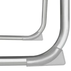 tectake Ligbed 4-niveaus met hoofdkussen, Zwart