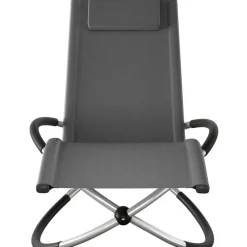 tectake Ligbed Paulina ergonomisch, opvouwbaar, 150 kg, Grijs