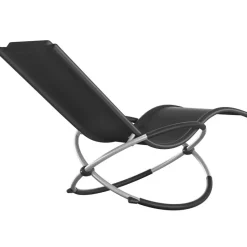 tectake Ligbed Paulina ergonomisch, opvouwbaar, 150 kg, Zwart
