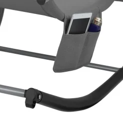 tectake Ligstoel Taya, ergonomisch, schommelfunctie, Grijs