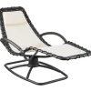 tectake Ligstoel Toulon, ergonomisch, schommelfunctie, Beige
