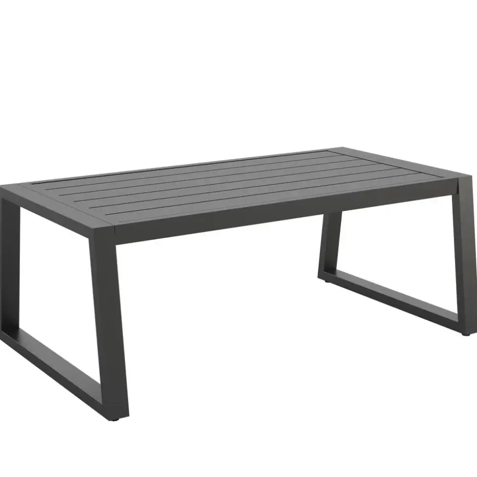 tectake Loungeset Captive in touwontwerp, Antraciet