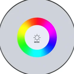 tectake Moderne tafellamp Corly, LED, 7 lichtkleuren, dimbaar, Zwart