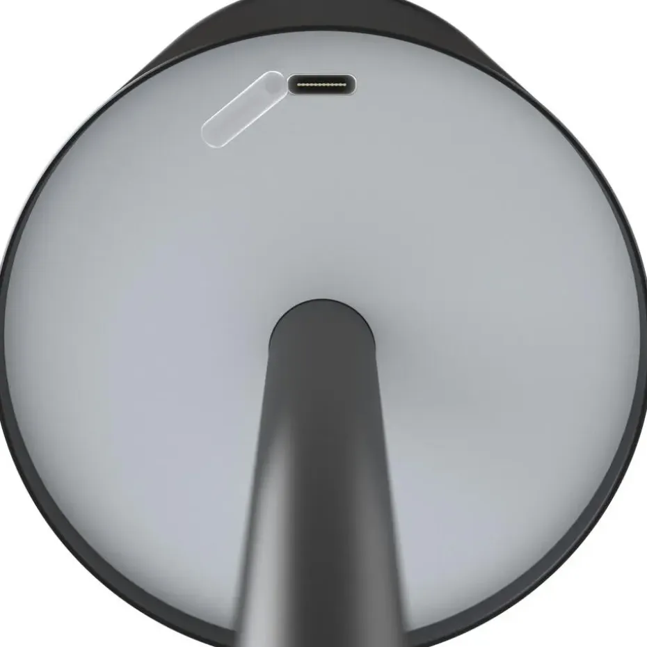 tectake Moderne tafellamp Corly, LED, 7 lichtkleuren, dimbaar, Zwart