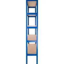 tectake Opslagrek 5 niveaus, Blauw