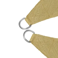 tectake Polyethyleen zonneluifel driehoekig beige, Beige