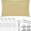 tectake Schaduwdoek Sunny, weerbestendig HDPE-materiaal met UV-bescherming