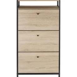 tectake Schoenenkast, Industrieel Licht Hout, Eiken Sonoma