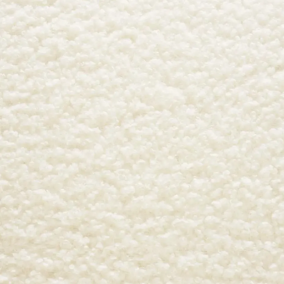 tectake Teddy-fauteuil Robina 2 offwhite W2, Bouclé Gebroken Wit