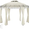 tectake Tuinpaviljoen Siana Ø 3.5m, Crème