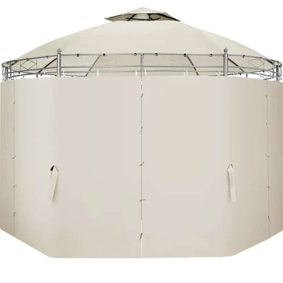 tectake Tuinpaviljoen Siana Ø 3.5m, Crème