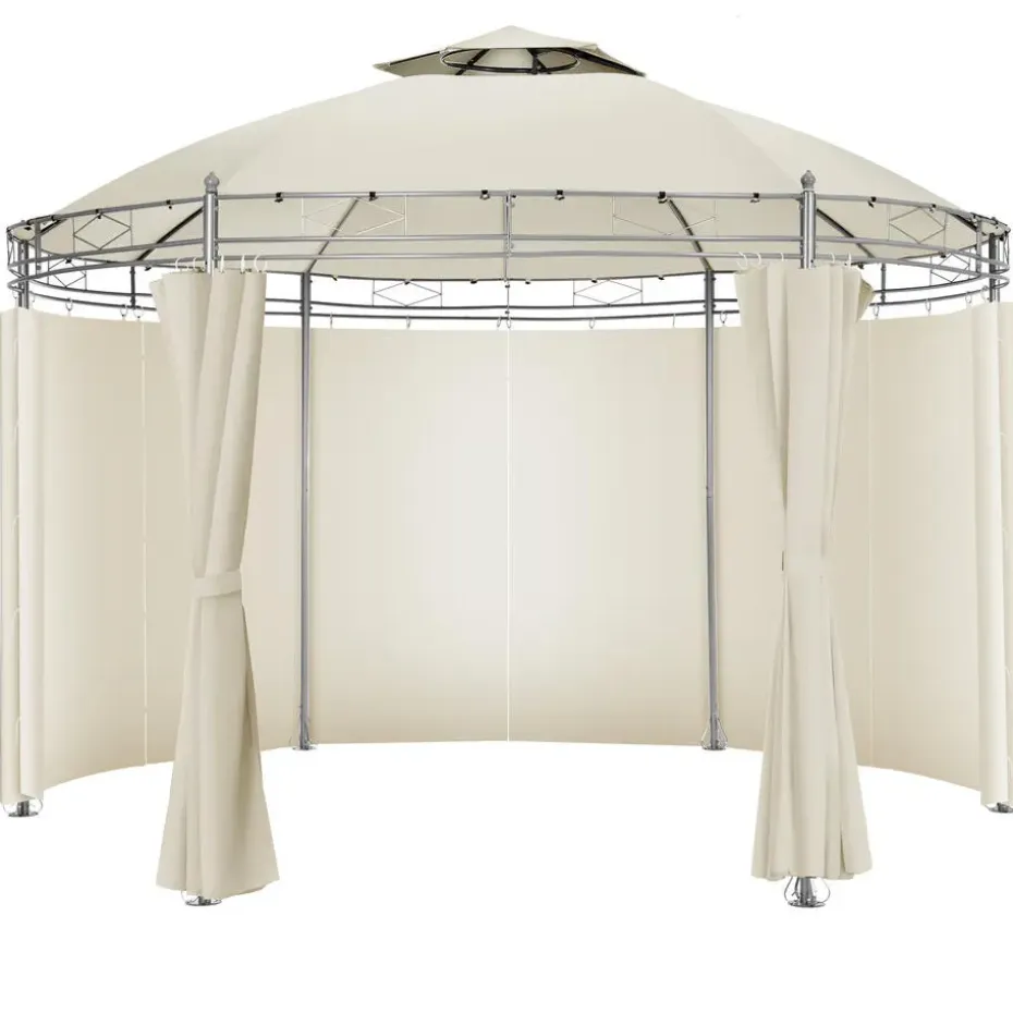 tectake Tuinpaviljoen Siana Ø 3.5m, Crème