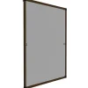 tectake Vliegenhor voor raamkozijnen - 100 x 120 cm - Bruin