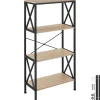tectake Wandkast Barry 61,5x31,5x133,5cm, Industrieel Licht Hout, Eiken Sonoma