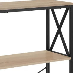 tectake Wandkast Barry 61,5x31,5x133,5cm, Industrieel Licht Hout, Eiken Sonoma