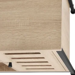 tectake Wandkast 71x32x82cm, Industrieel Licht Hout, Eiken Sonoma