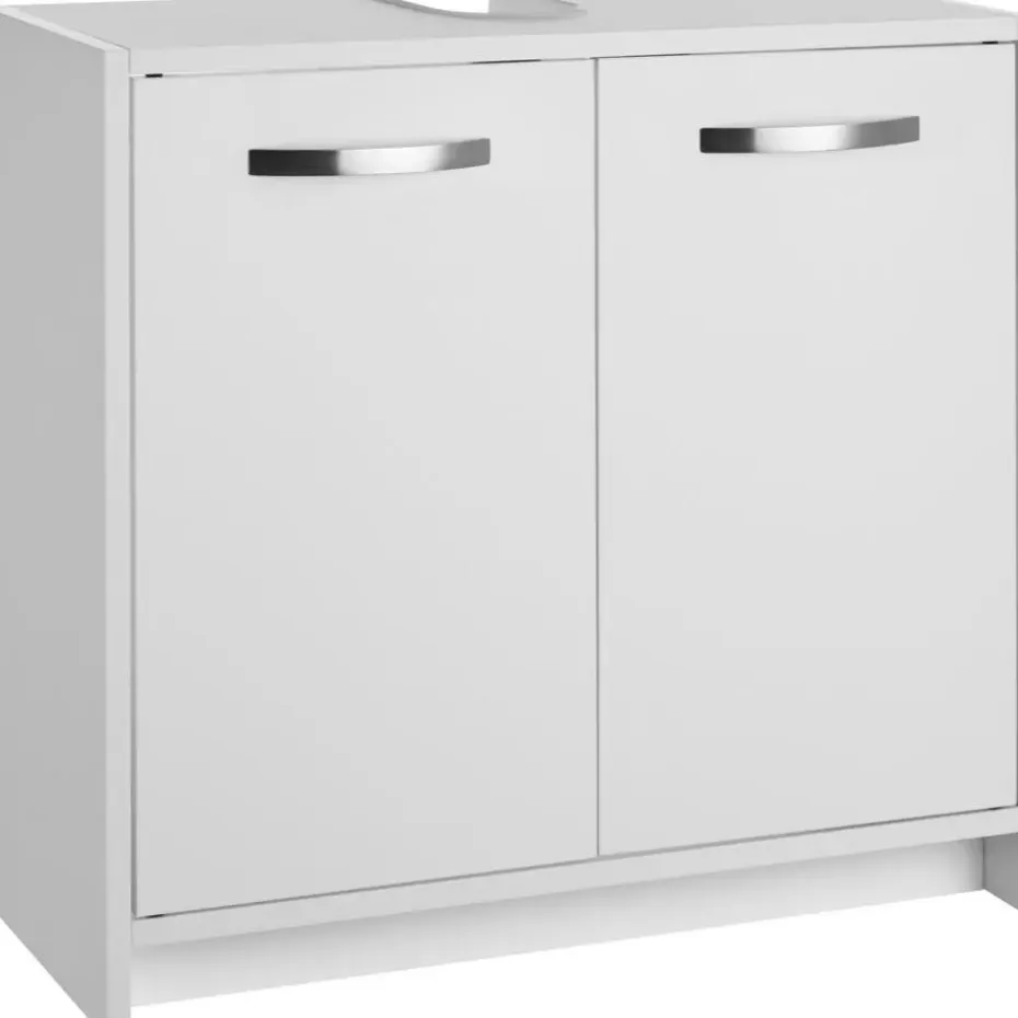 tectake Wastafelonderkast Katalina, ruim, draagkracht 20 kg, Wit