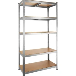 tectake Werkplaatsrek, Zilver