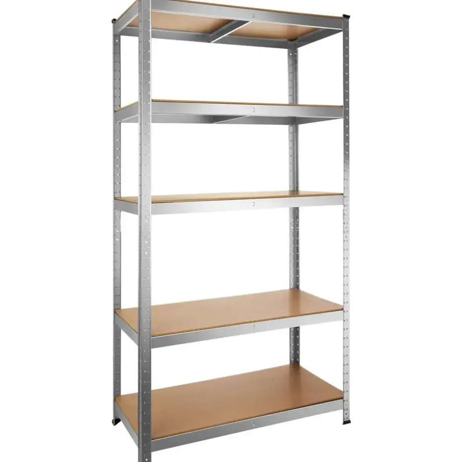 tectake Werkplaatsrek, Zilver