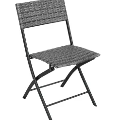 tectake Wicker balkonset Trevi, Grijs