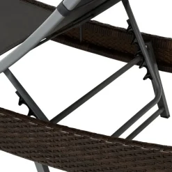 tectake Wicker ligbed Moana, Bruin Mix