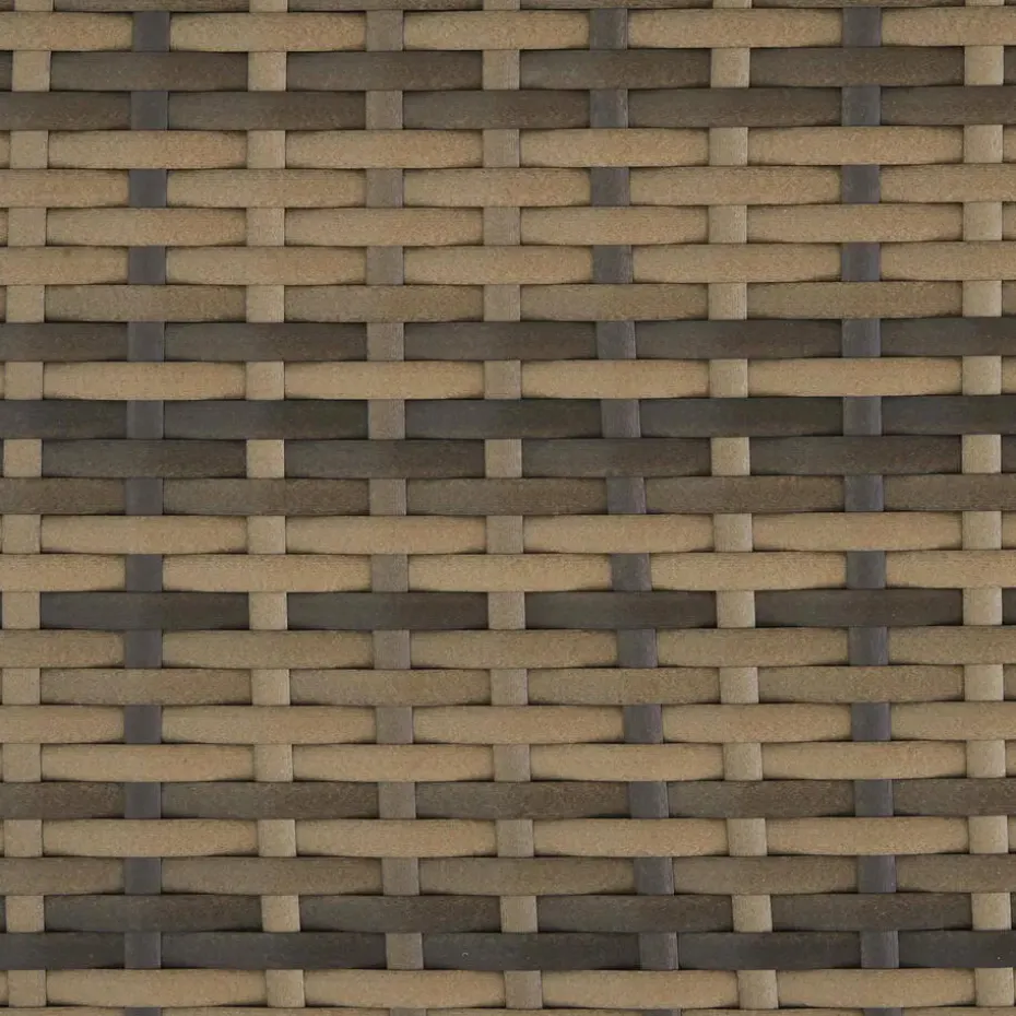 tectake Wicker loungeset Palese voor 4 persone - Natuur