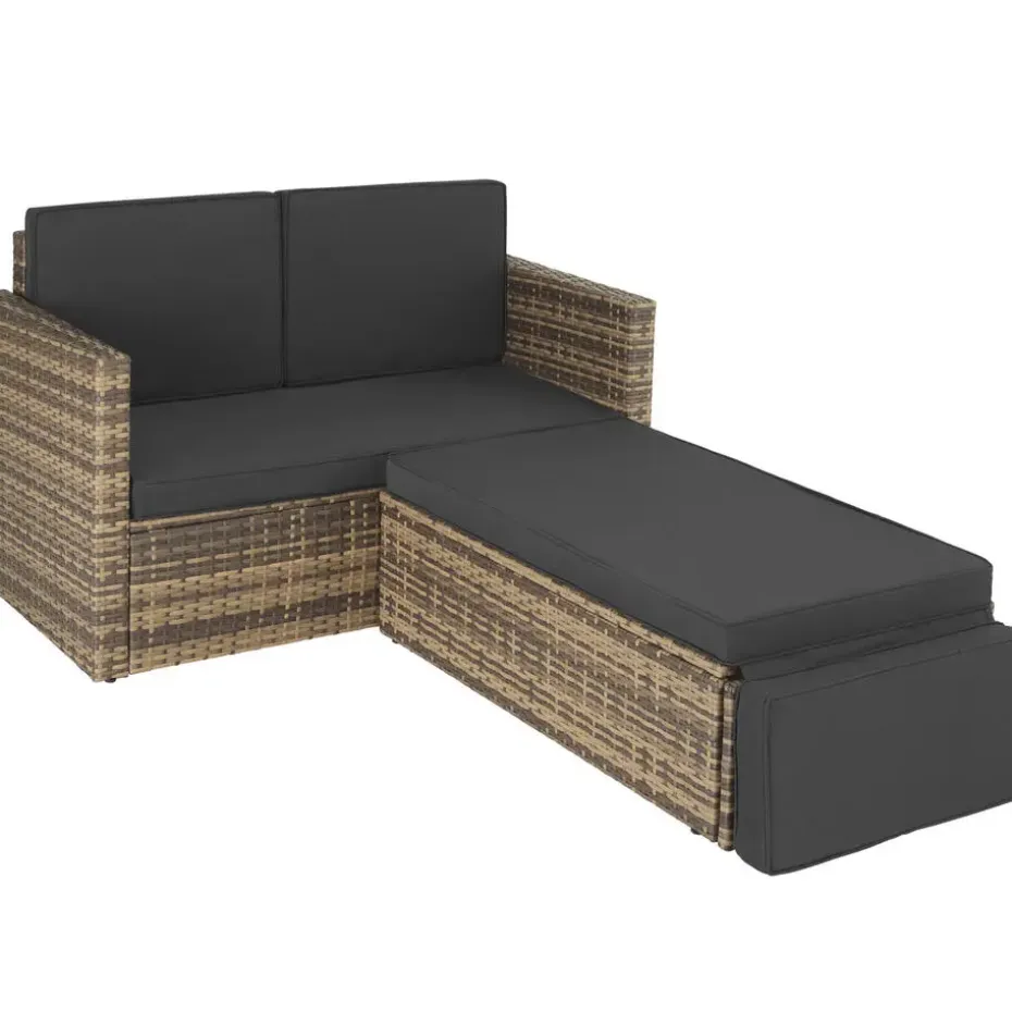 tectake Wicker loungesofa Corfu, Natuur