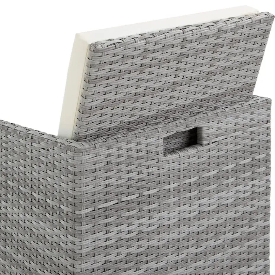 tectake Wicker tuinset Manhattan 4+4+1 met aluminium frame en beschermhoes