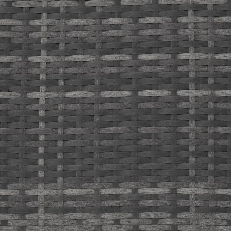 tectake Wicker tuinset Palma 8+4+1 met beschermhoes - Grijs/lichtgrijs