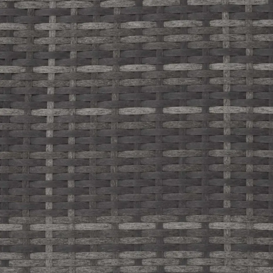 tectake Wicker tuinset Palma 8+4+1 met beschermhoes - Grijs/lichtgrijs