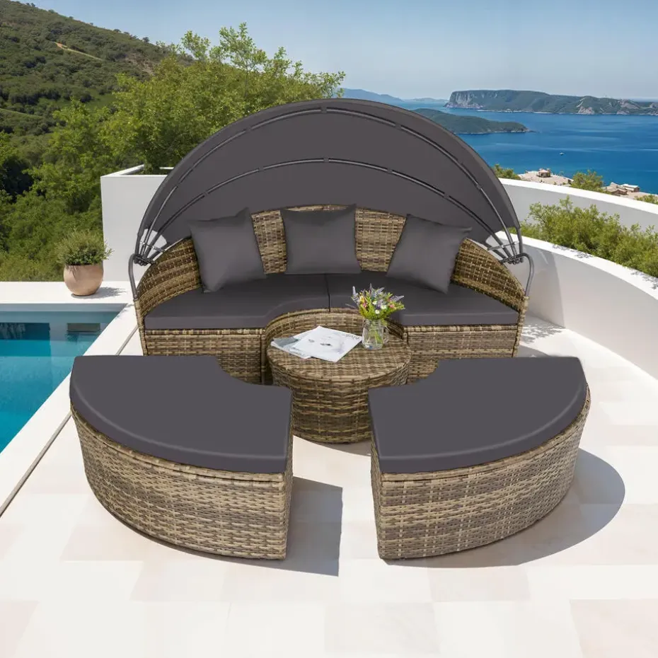tectake Wicker zonne-eiland Santorini, Natuur