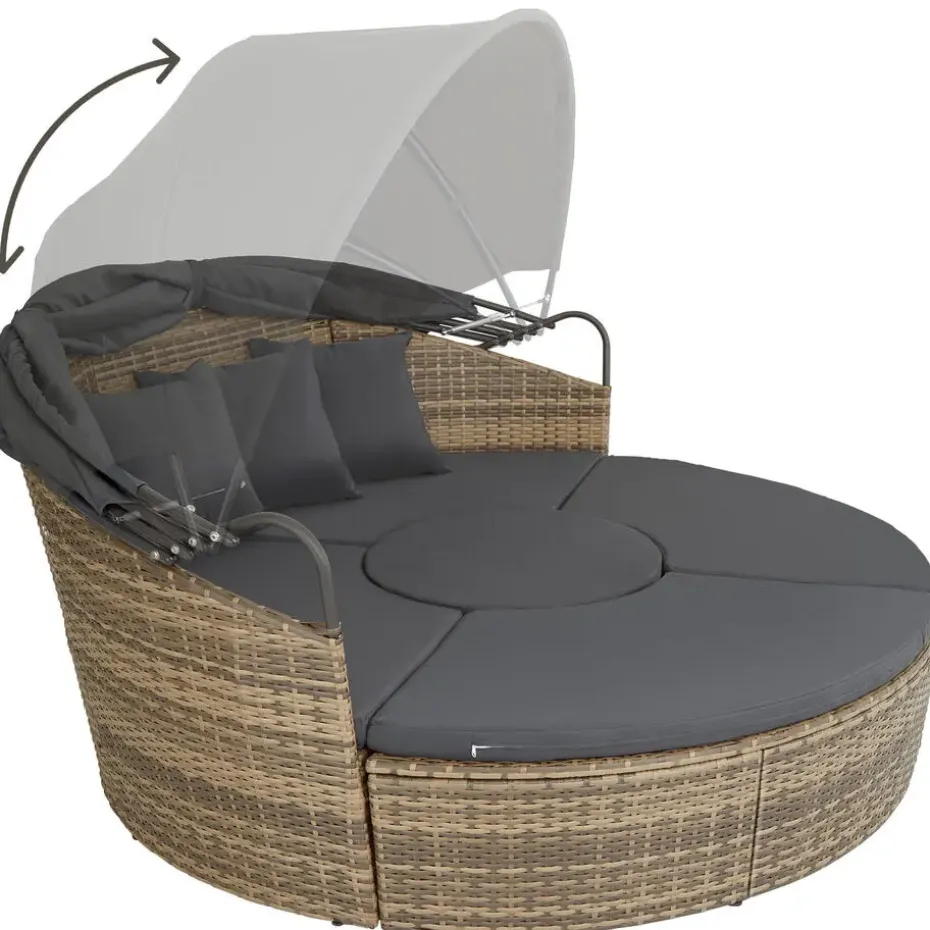 tectake Wicker zonne-eiland Santorini, Natuur