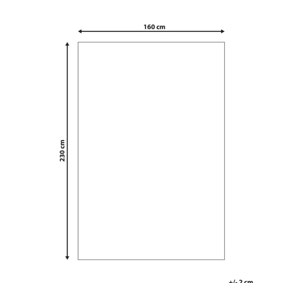 TELLIKAYA - Loper vloerkleed - Grijs - 160 x 230 cm - Jute
