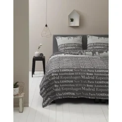 Ten Cate Katoenen Dekbedovertrek - 200x200/220 - Skyline Taupe